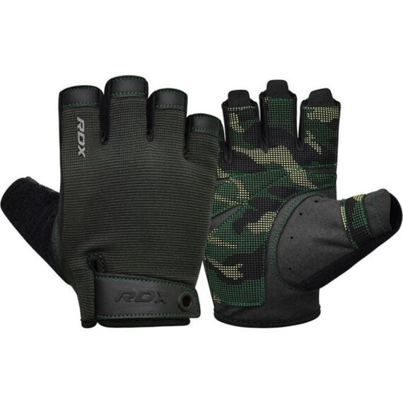 RDX T2 – Halbfinger-Handschuhe, Grip & Komfort im Gym, Bekleidungsgrösse: XL, Farbe: Grün, 5 image