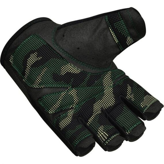 RDX T2 – Halbfinger-Handschuhe, Grip & Komfort im Gym, Bekleidungsgrösse: XL, Farbe: Grün, 6 image