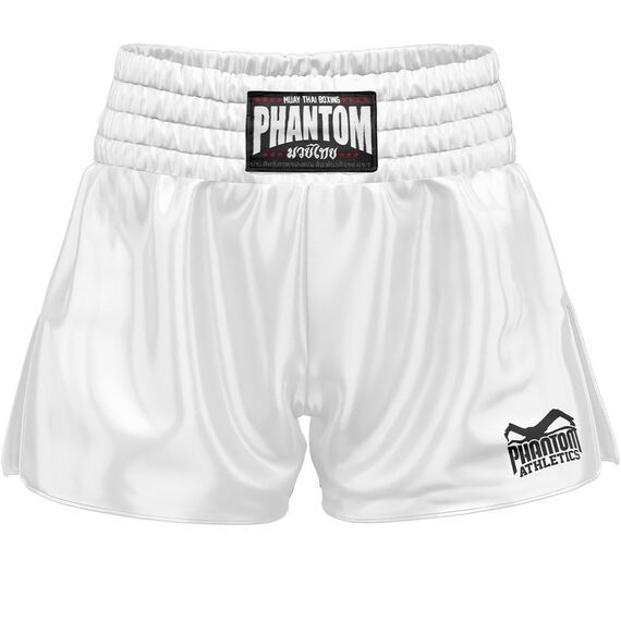Muay Thai Shorts Team, Bekleidungsgrösse: M, Farbe: Weiss