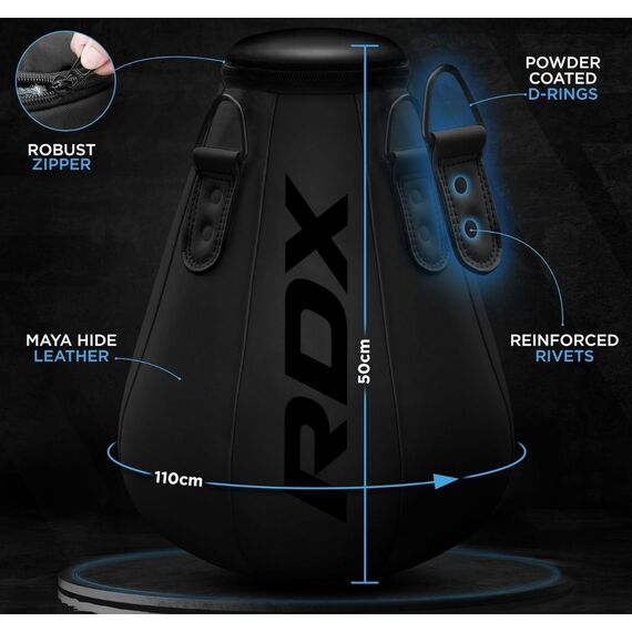 RDX Black Punch Bag – Pear-Shaped (Maize Bag), 2 image