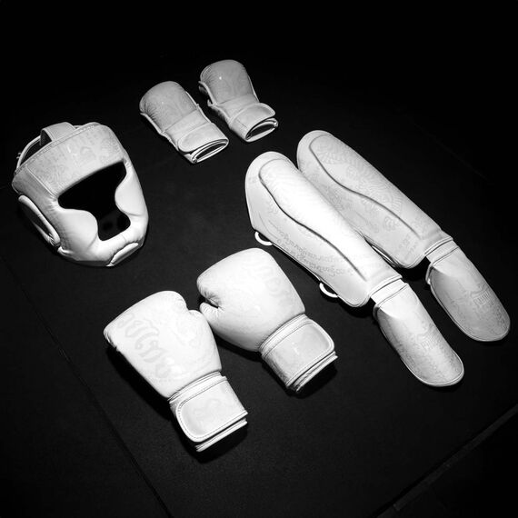 Headguard Muay Thai, Size: One Size, Colour: Weiss, 3 image