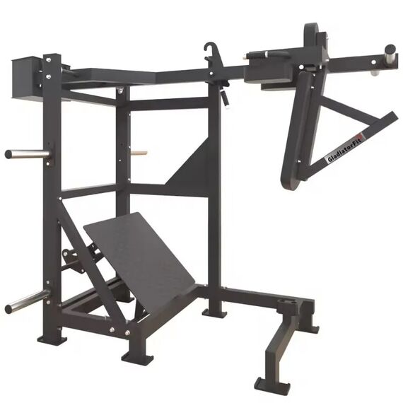 Machine à squat pendulaire "Pendulum Squat" à charge libre GladiatorFit