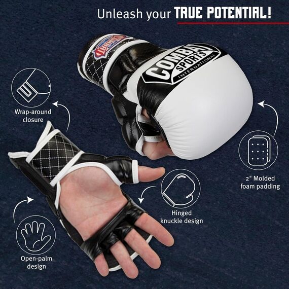 Combat Sports Max Strike MMA Training Gloves, Size: L, Colour: Rot, 6 image