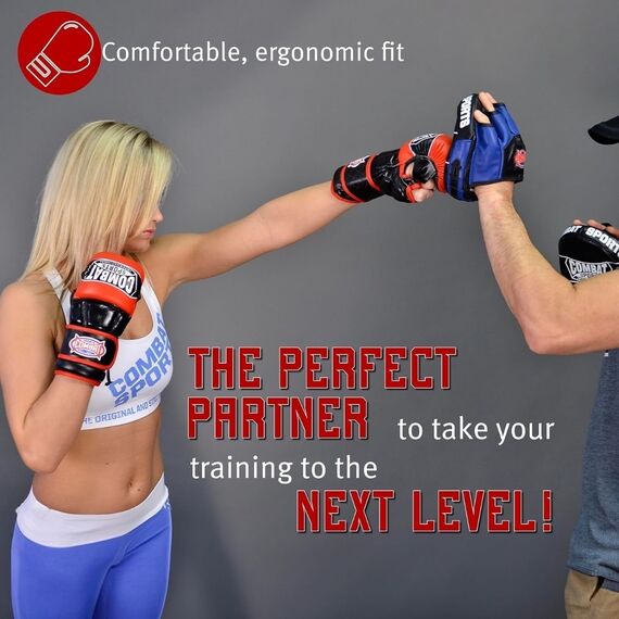 Combat Sports Max Strike MMA Training Gloves, Size: L, Colour: Rot, 2 image