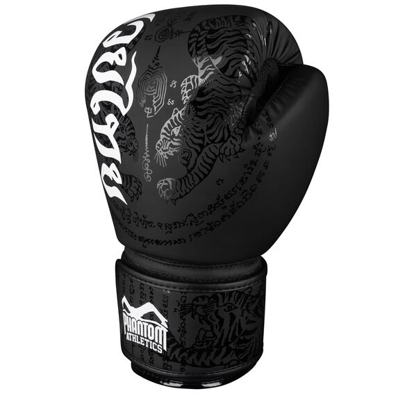Phantom Gants de Boxe Muay Thai Noir 12 oz, Couleur: Noir, OZ: 12oz, 2 image