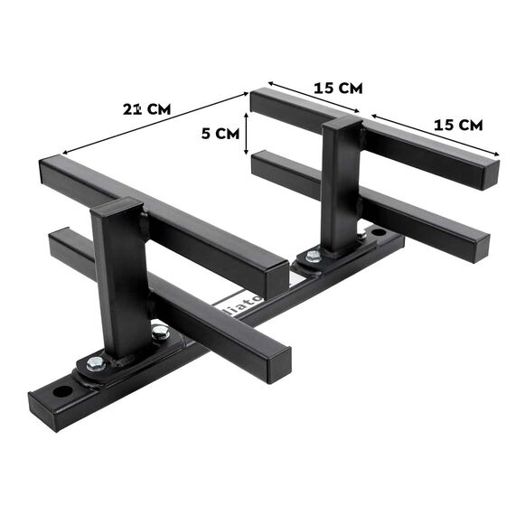 Steel wall storage rack for dumbbells, 4 image