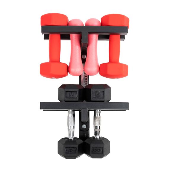 Steel wall storage rack for dumbbells, 2 image