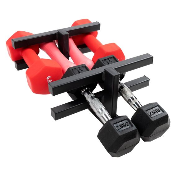 Steel wall storage rack for dumbbells, 3 image