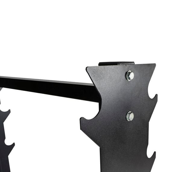 Rack de rangement en acier pour 10 haltères longs caoutchouc GladiatorFit, 3 image