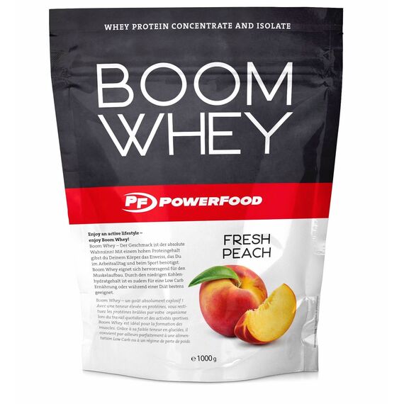 Boom Whey 1000g Powerfood One | Peach