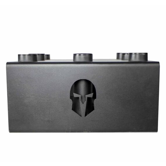 Rack vertical de rangement pour 9 barres d'haltères Ø 51mm en acier noir GladiatorFit, 2 image