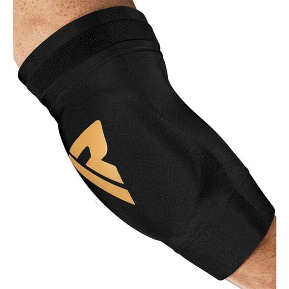 Hosiery Elbow Foam Black/Golden-M, Size: M, Colour: Schwarz, Size: M