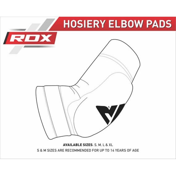 Hosiery Elbow Foam Black/Golden-M, Size: M, Colour: Schwarz, Size: M, 5 image