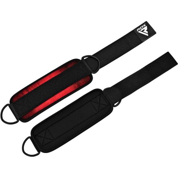 Ankle straps for cable machine – 1 pair, Size: One Size, Colour: Rot, 5 image