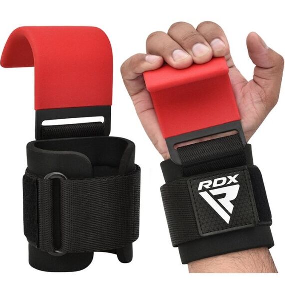 Gym Hook Strap Red Plus, Size: One Size, Colour: Rot, 4 image