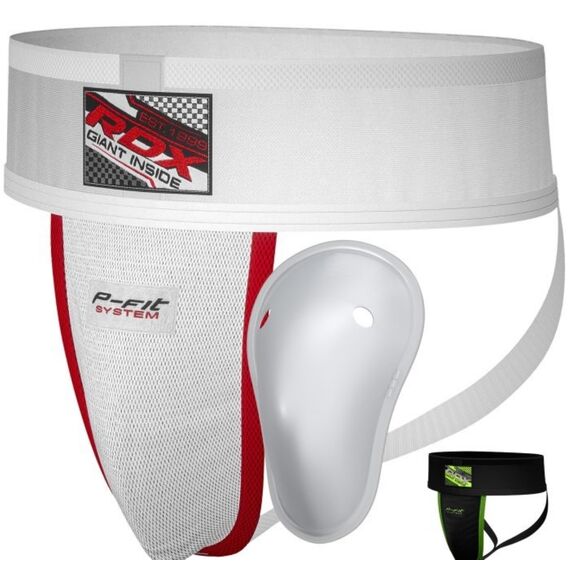 RDX H1 Coquille Supporter – Protection Ultime pour Combattants, Size: M, Colour: Weiss