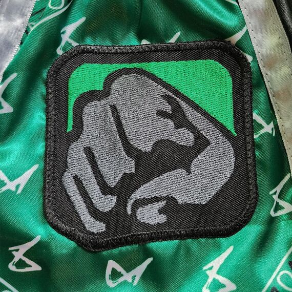 8 WEAPONS Muay Thai Shorts West Coast Green L, Taglia: L, Colore: Verde , 9 image