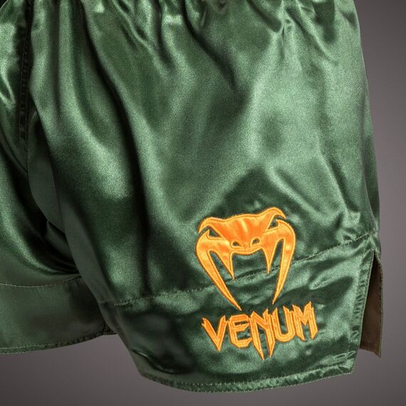 Venum Classic Muay Thai Shorts Green/Black XS, Size: XS, Colour: Green, 4 image
