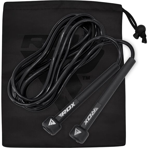 RDX C10 Skipping Rope, Size: One Size, Colour: Schwarz, 4 image