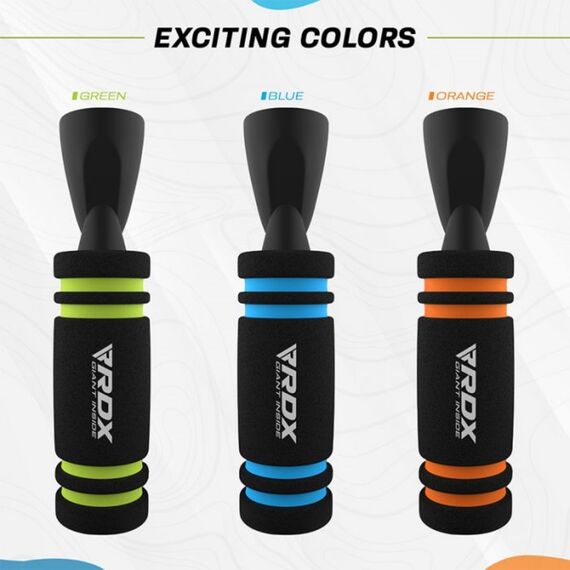 Skipping Rope With Weight X2 Orange-10.3Ft (15756), Colour: Orange, Length: 304 cm, 8 image