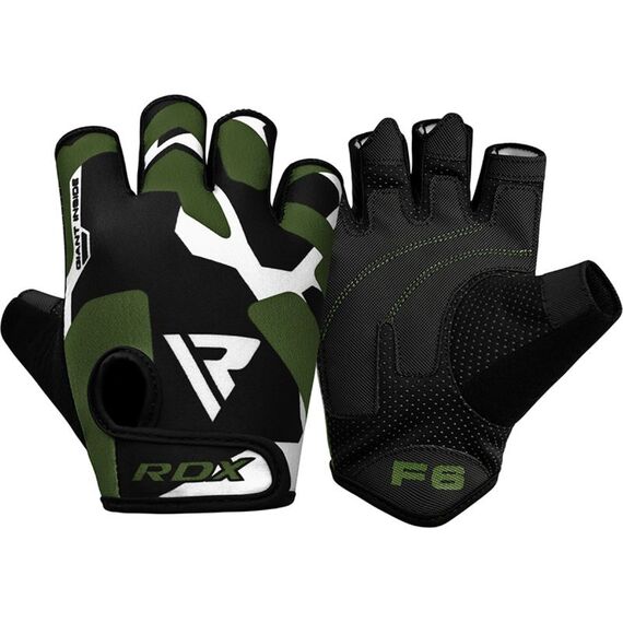 Gym Gloves Sumblimation F6 Black/Green-M, Size: M, Colour: Green