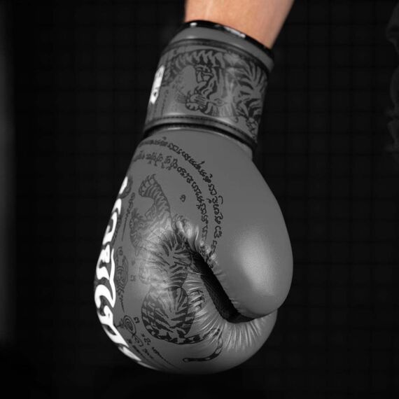 Phantom Boxing Gloves Muay Thai Grey 10OZ, Colour: Grey, OZ: 10oz, 9 image