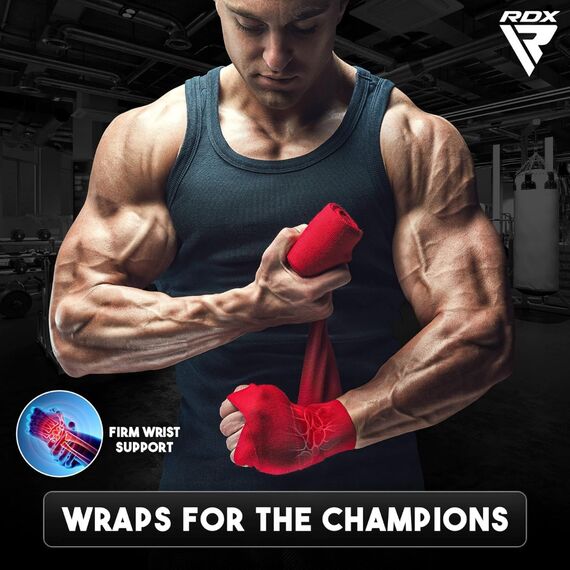 RDX RB Professional Boxing Hand Wraps Set – 3 Pairs, Colour: Multicolor, Length: 4.5m, 3 image