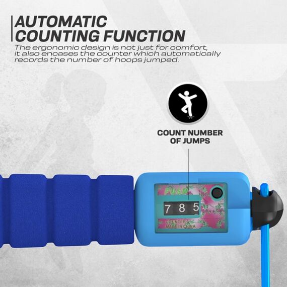 Skipping Rope Kids Plastic Abs Blue-10Ft (17606), Colour: Blue, Length: 3.10m, 8 image