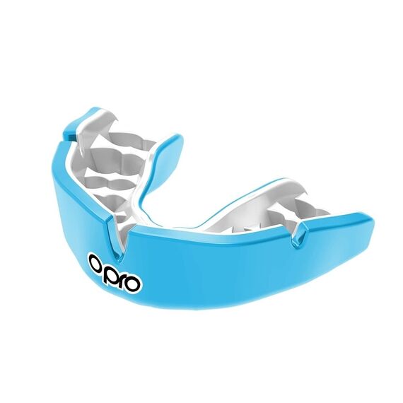 OPRO Instant Custom Paradenti Junior – Azzurro/Bianco, Taglia: Taglia unica, Colore: Blu 