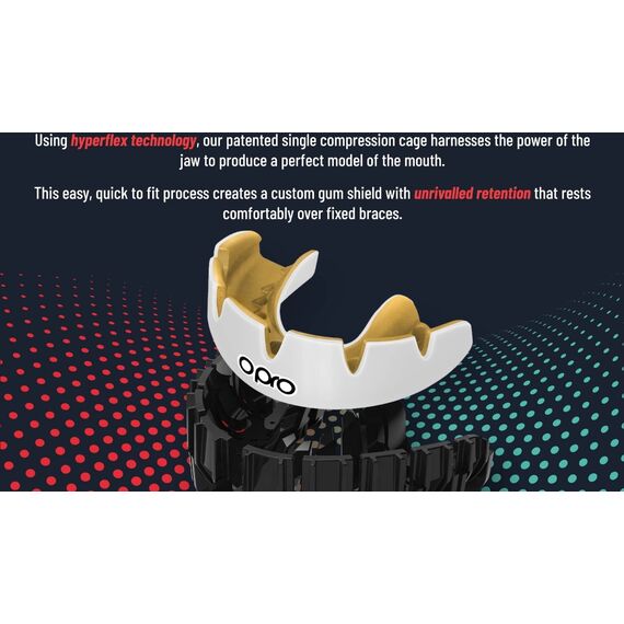 OPRO Instant Custom Paradenti per apparecchi dentali – Rosso/Bianco, Taglia: Taglia unica, Colore: Rosso , 2 image