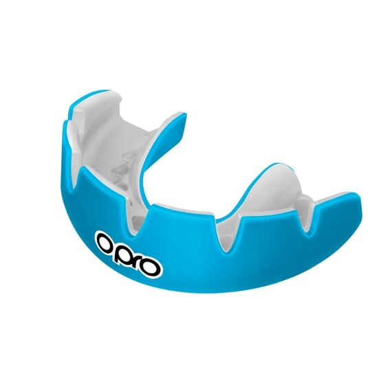 OPRO Instant Custom Mouthguard for Braces – Sky Blue/White, Size: One Size, Colour: Blue
