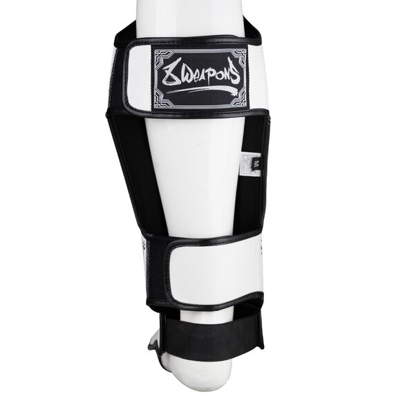 8 WEAPONS Shin Guards - Sak Yant Tigers white XL, Size: XL, Colour: Weiss, 3 image