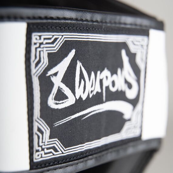 8 WEAPONS Shin Guards - Sak Yant Tigers white XL, Size: XL, Colour: Weiss, 5 image