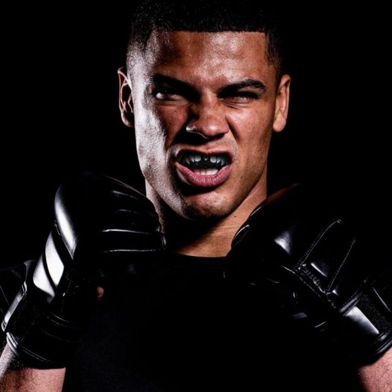 OPRO Paradenti Gold Adulto 10+ Gold Jaws, Taglia: Taglia unica, Colore: Nero, 2 image