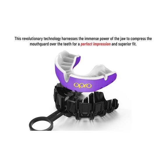 OPRO Gold Mundschutz Junior Schwarz/Gold, Bekleidungsgrösse: One Size, Farbe: Schwarz, 2 image