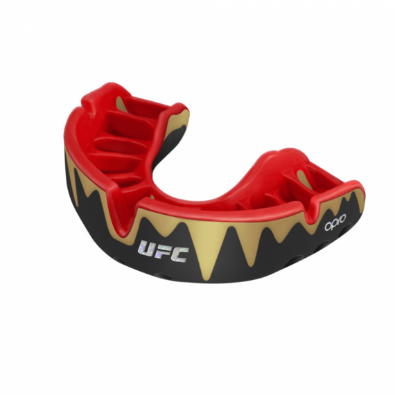 Protège-dents OPRO UFC Platinum – Noir/Or/Rouge, Taille: Taille unique, Couleur: Noir