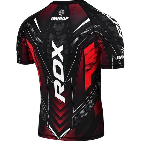 RDX Compression Rash Guard IMMAF Red M, Size: M, Colour: Rot, 4 image