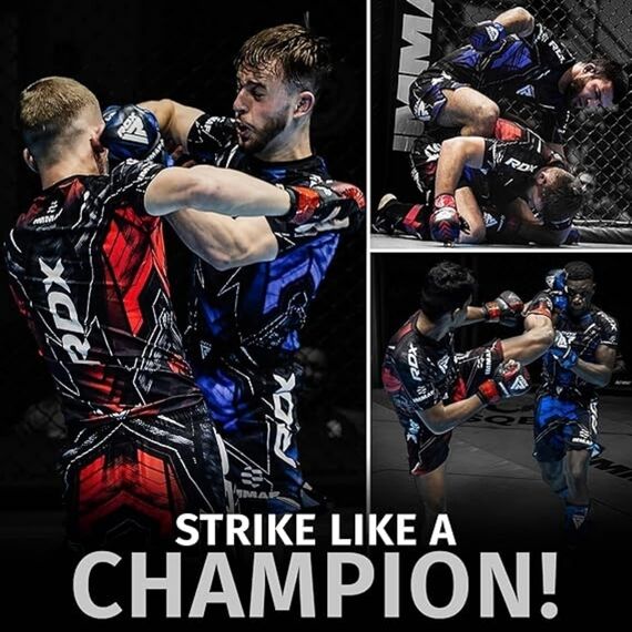 RDX Compression Rash Guard IMMAF Red S, Size: S, Colour: Rot, 5 image