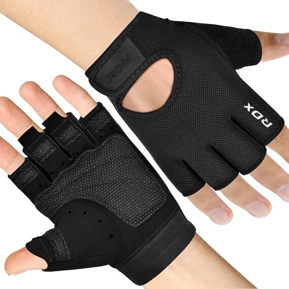 Gym Weight Lifting Gloves T1, Taglia: L, Colore: Nero, 2 image