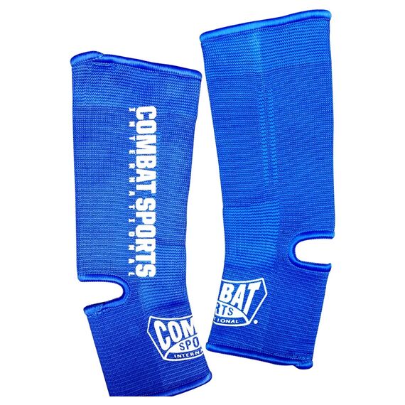 Combat Sports Muay Thai MMA Ankle Support Wraps, Taille: Taille unique, Couleur: Bleu