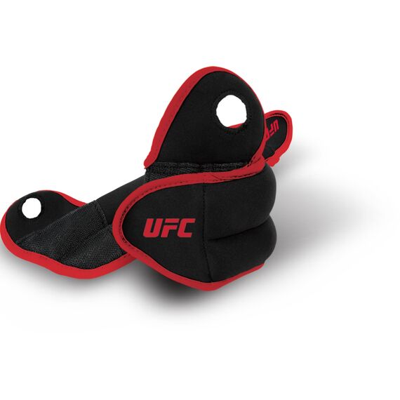 UFC Handgelenk-Beschwerungsbänder 2 x 0,5 kg, Farbe: Schwarz, Zusatzgewicht: 1 kg