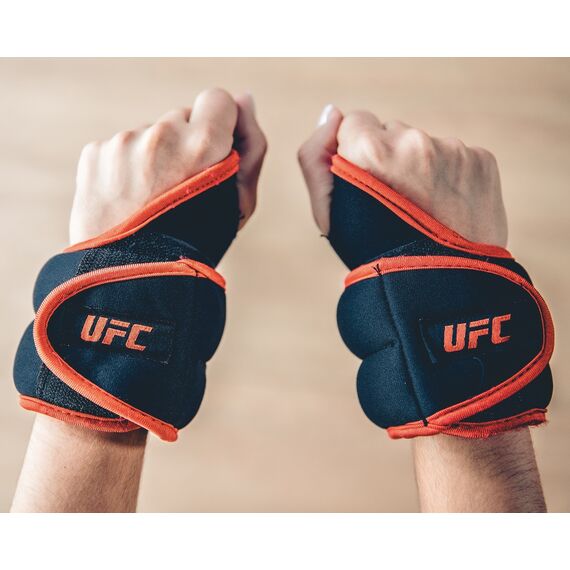 UFC Handgelenk-Beschwerungsbänder 2 x 0,5 kg, Farbe: Schwarz, Zusatzgewicht: 1 kg, 3 image