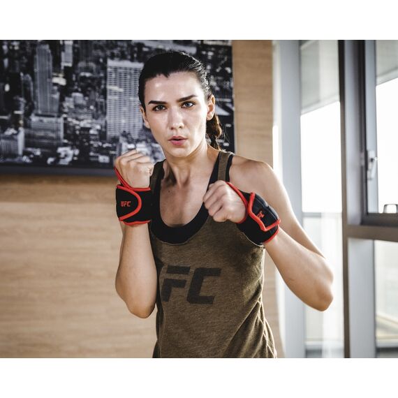 UFC Handgelenk-Beschwerungsbänder 2 x 0,5 kg, Farbe: Schwarz, Zusatzgewicht: 1 kg, 4 image