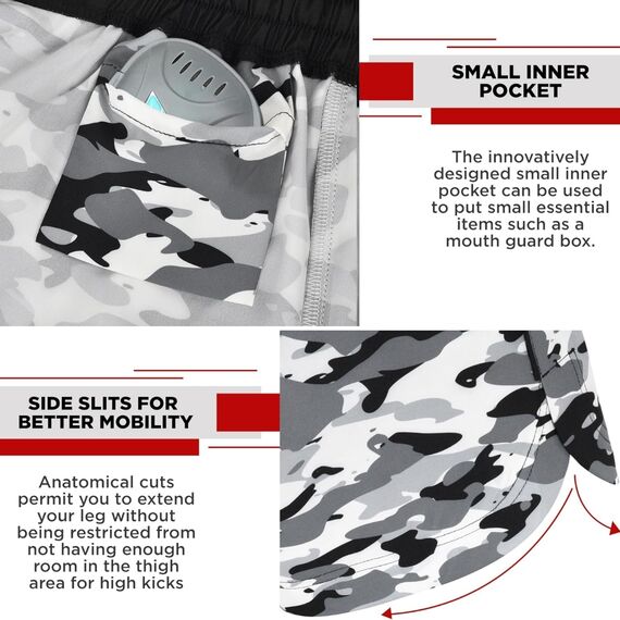 MMA Shorts T15, Taglia: XL, Colore: Camouflage, 10 image