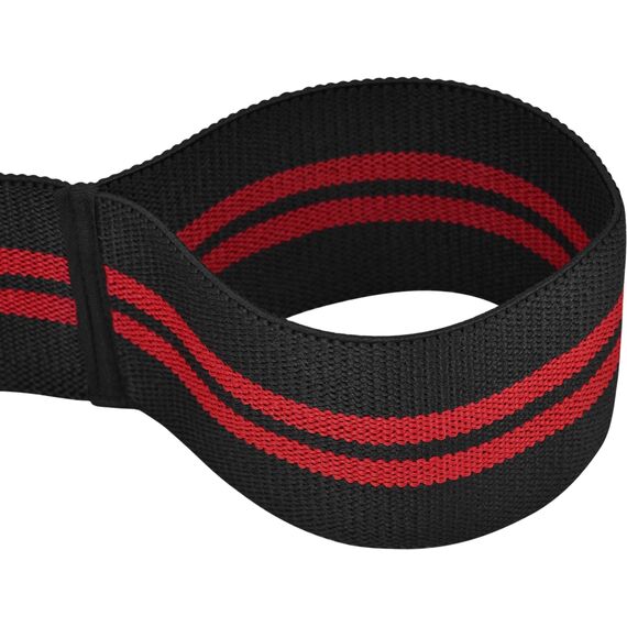 Bandes de genoux pour musculation et d'haltérophilie, Taille: Taille unique, Couleur: Rouge, 7 image