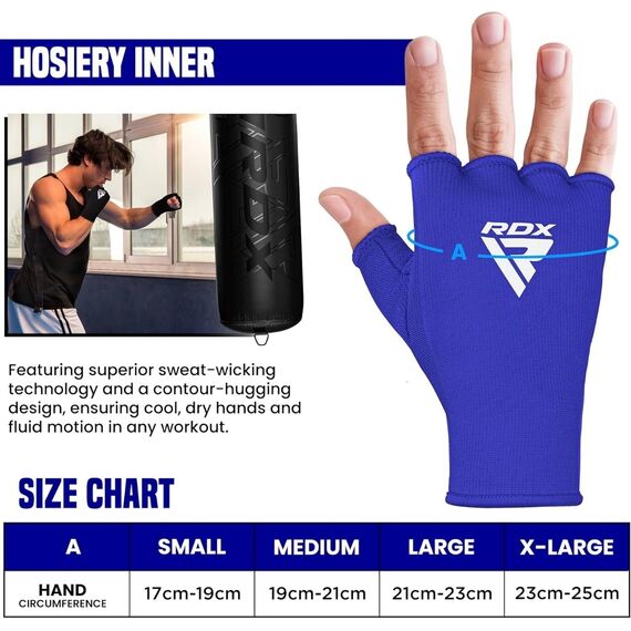 Sous Gants, Taille: L, Couleur: Bleu, 2 image