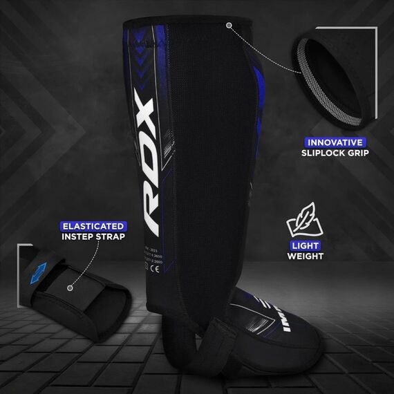 Protège-tibias en néoprène IMMAF, Taille: L, Couleur: Bleu, 4 image