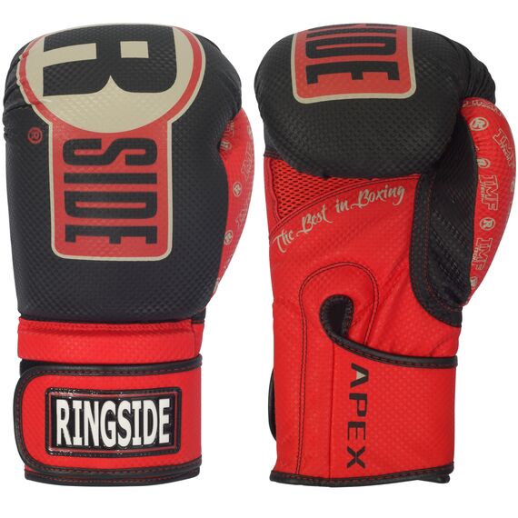 Boxhandschuhe Ringside Apex, Farbe: Schwarz, OZ: 12oz