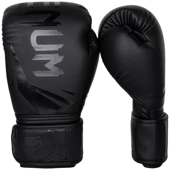 Venum Challenger 3.0 Boxing Gloves - Black/Black, Colour: Schwarz, OZ: 10oz