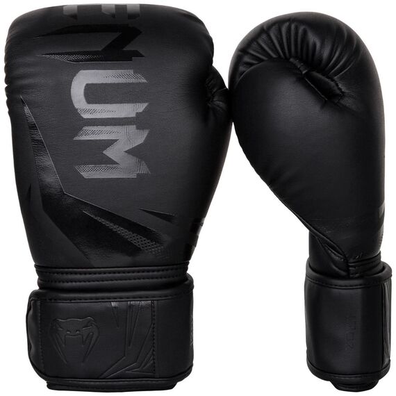 Venum Challenger 3.0 Boxing Gloves - Black/Black, Colour: Schwarz, OZ: 14oz